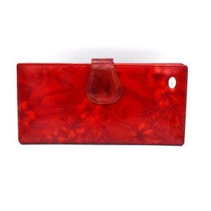NWOT VISHARK Wallet Red Floral